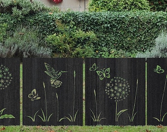 Claustras Dandelions Butterflies Hummingbird DXF, File di taglio laser, Taglio a getto d'acqua, tarassaco, farfalla, File di taglio, svg png ai eps pdf