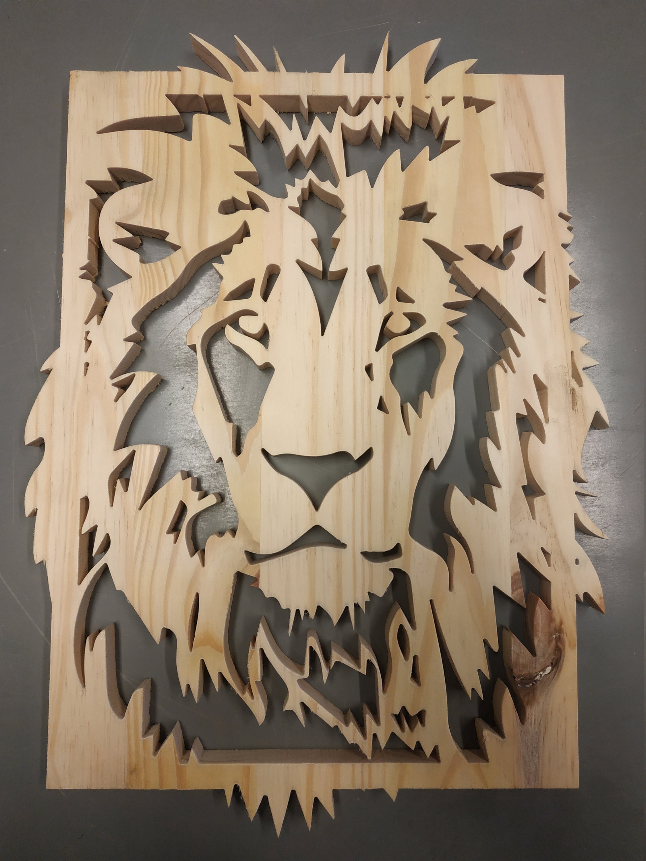 Cadre Lion DXF, Fichiers pour découpe laser, Fichiers pour découpe Jet d