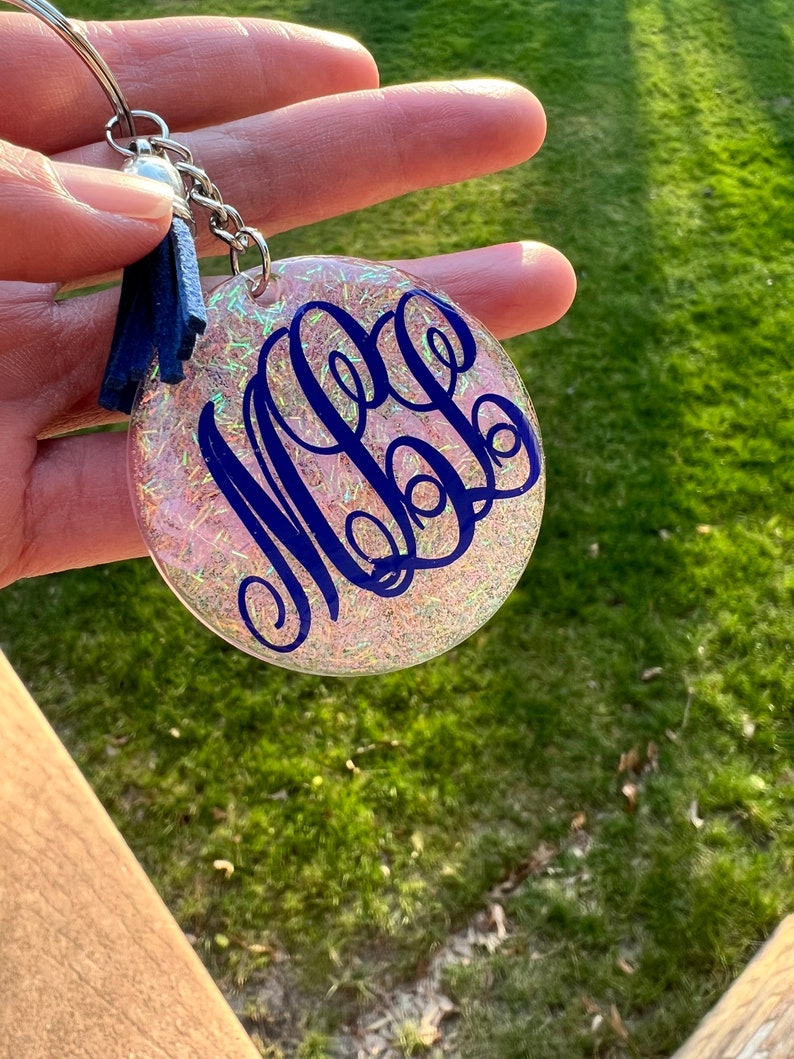 Custom Keychain Personalized Keychain Glitter Keychain Etsy