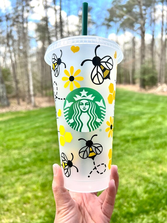 Personalized Daisy and Bumblebee Starbucks Cup Gift for Daisy