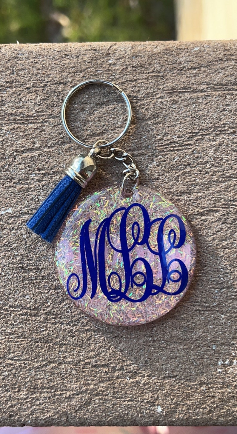 Custom Keychain Personalized Keychain Glitter Keychain | Etsy