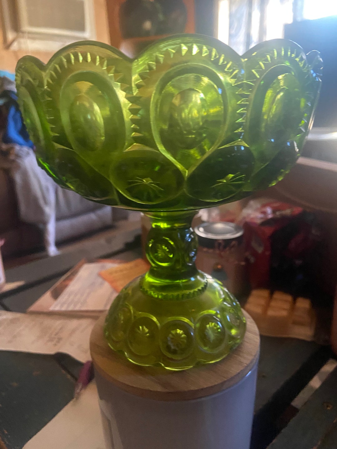 Moon and Stars Emerald Green Candy Dish Etsy