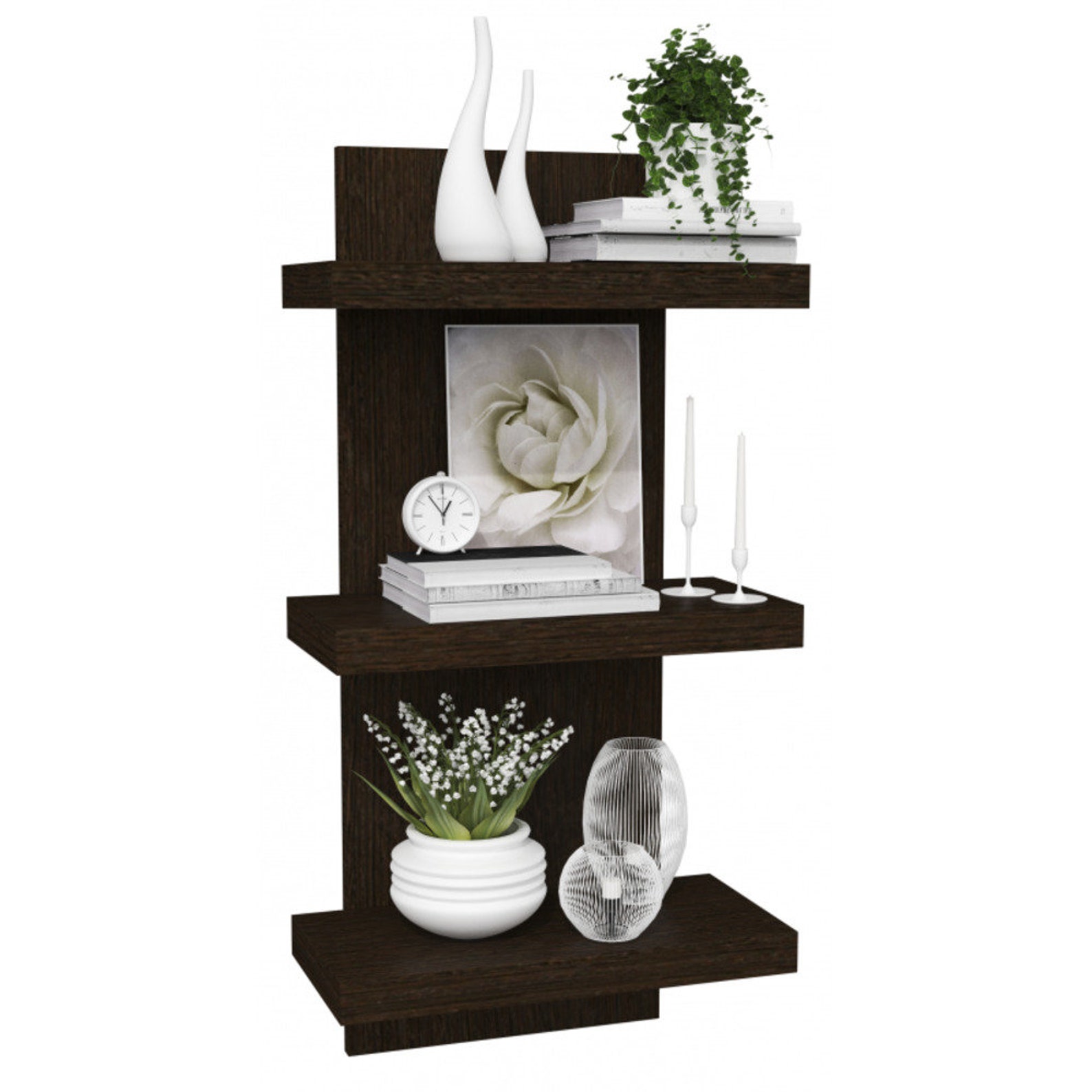 Beautiful 3 Shelf Wall Unit Available in a Sonoma Etsy