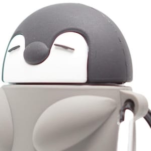 Apple AirPod Case Cover Cute adorable sleepy Penguin with keychain holder