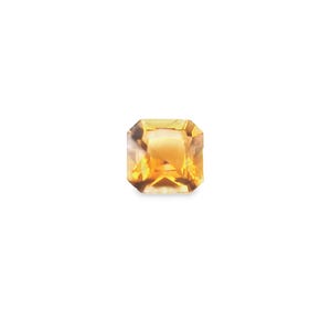 Turmalina amarilla canaria de 0,5 ct, octágono cuadrado, gira 5