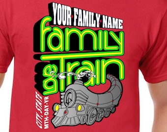 Family Reunion Shirt SVG: Modern Train Design Template (Digital Download)