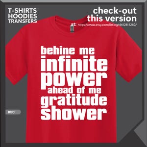 Infinite Power Gratitude Shower - T-Shirts, Hoodies and Ready-to-Press DTF Transfers. zdjęcie 13