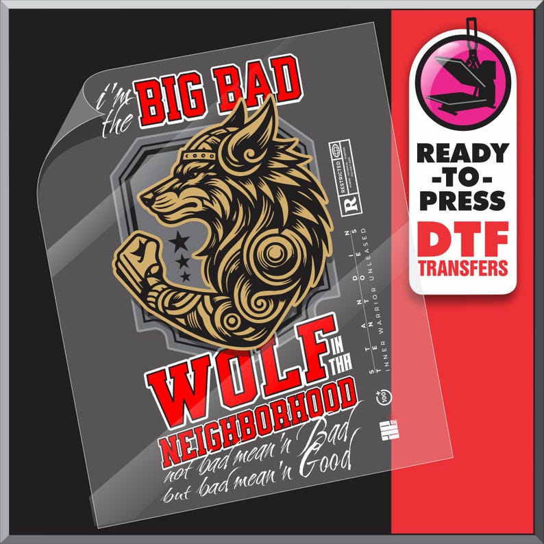 Camiseta gráfica de lobo feroz - Camiseta unisex de algodón imagen 12