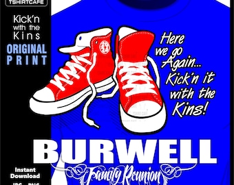 Camiseta de reunión familiar SVG: Diseño Kick'n It, compatible con Cricut (descarga digital)