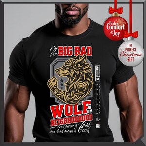 Camiseta gráfica de lobo feroz - Camiseta unisex de algodón imagen 5