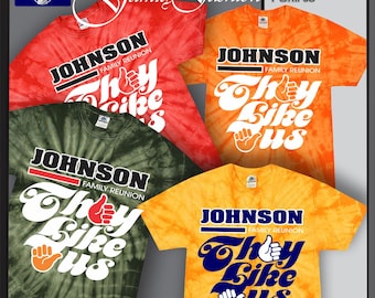 Personalized Family Camo & Tie-Dye T-Shirts