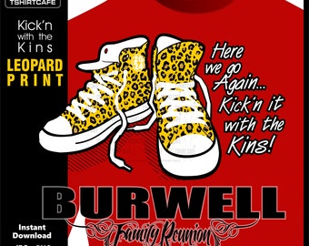Leopard Print Family Reunion Shirt SVG: Custom T-Shirt Design (Digital Download)