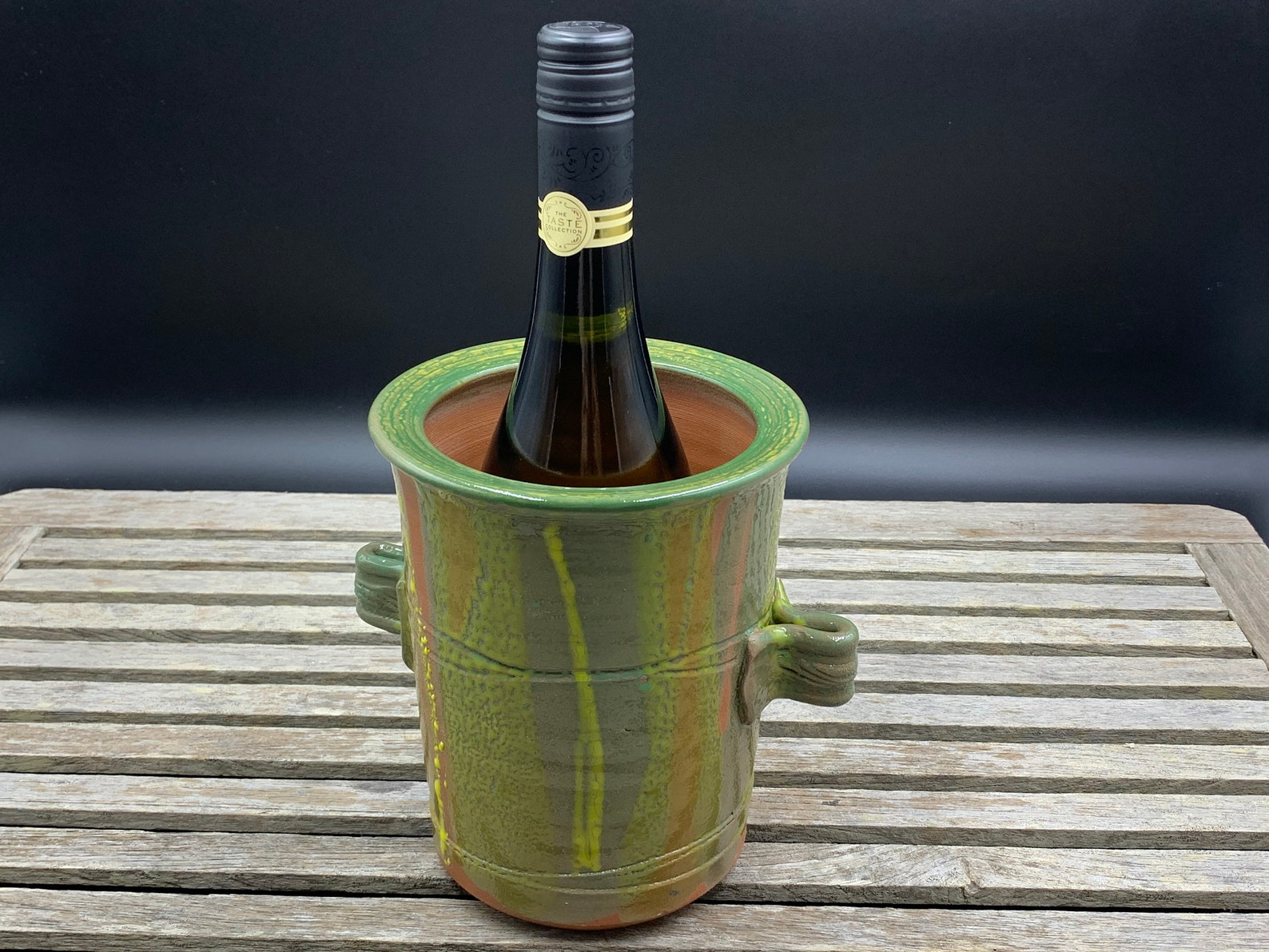 Handmade Ceramic Pottery Wine Cooler Utensil Holder Etsy