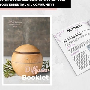 ESSENTIAL OIL – Diffuser eBook | Digital Download | Canva Template | Editable | Educational | DoTERRA Business Leader
