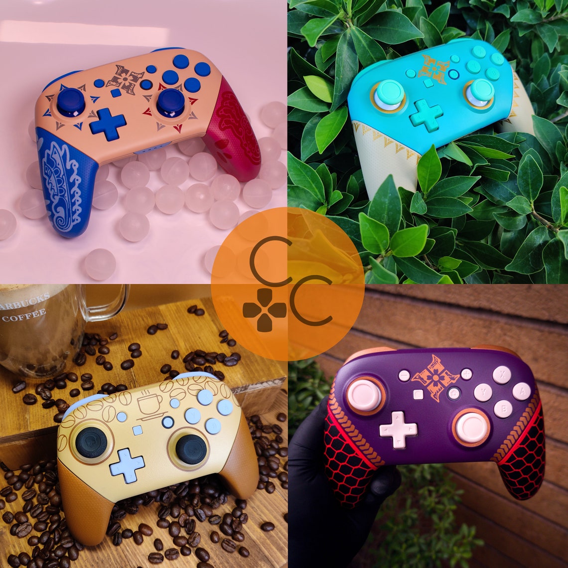 Custom Personalized Painted Nintendo Switch PRO Con Shells DIY Etsy