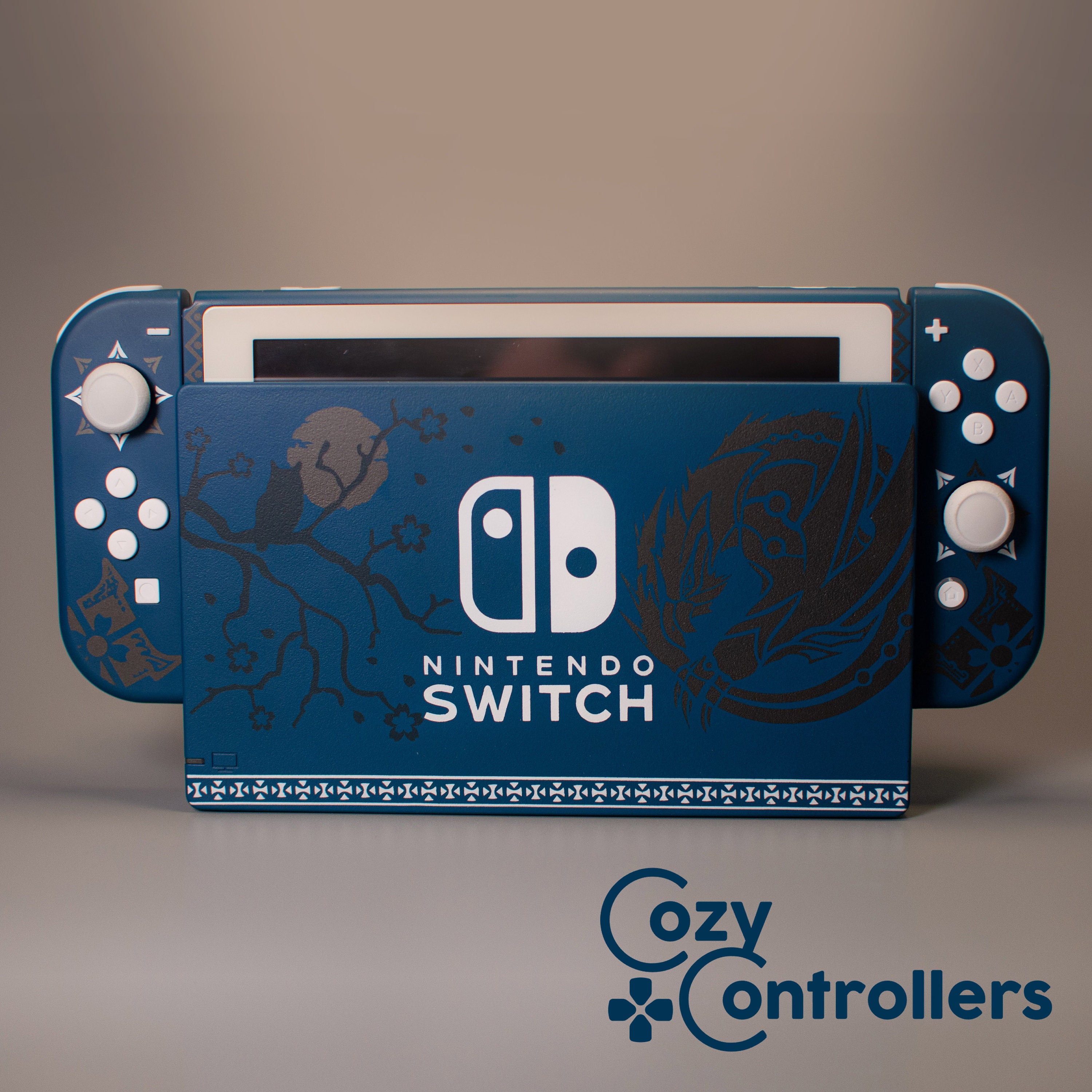 Nintendo Switch Custom Painted Bundle Joy Con Shells Console Etsy