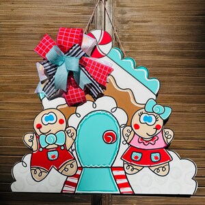 Gingerbread House Door Hanger