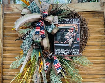 Man Cave Front Door Wreath