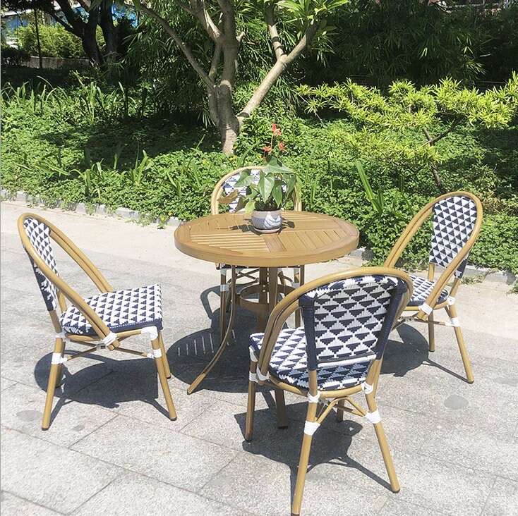 Outdoor aluminum alloy table and chair combination garden | Etsy