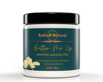4 Oz Whipped Shea Butter for Hair | 100% Unrefined Shea Butter | Hair Butter| UNSCENTED