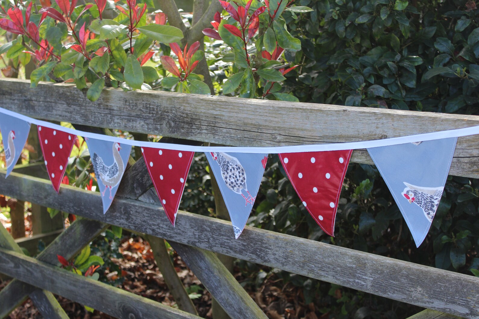 OUTDOOR Bunting Oilcloth Bunting PVC Bunting Garden Etsy