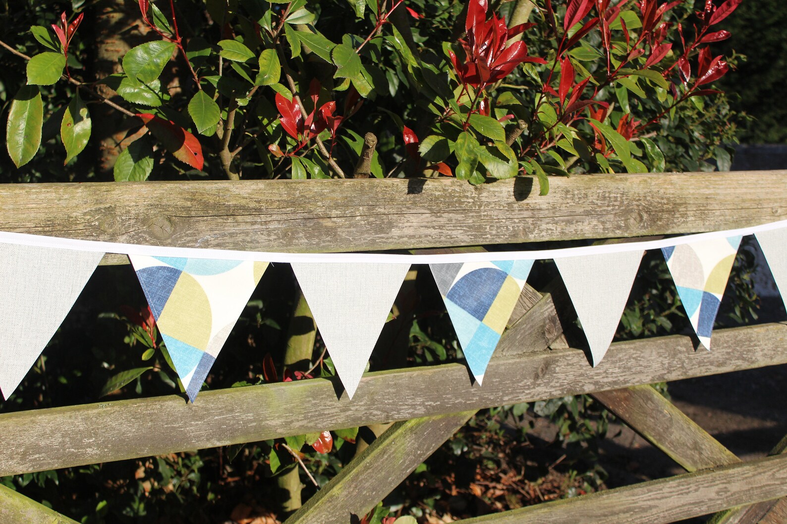 OUTDOOR Bunting Oilcloth Bunting PVC Bunting Garden Etsy