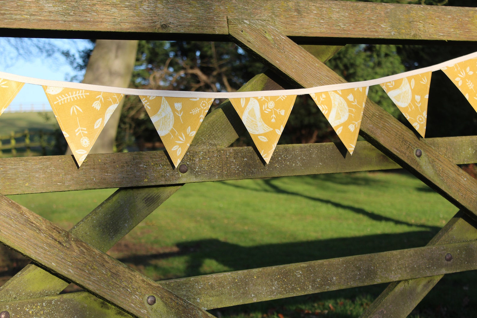 OUTDOOR Bunting Oilcloth Bunting PVC Bunting Garden Etsy