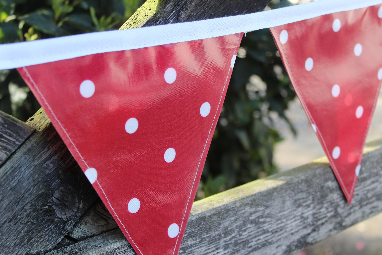 OUTDOOR Bunting Oilcloth Bunting PVC Bunting Garden Etsy