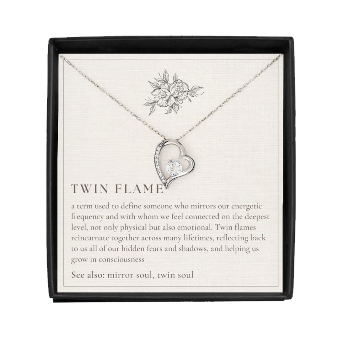 Beautiful Twin Flame Necklace Twin Flame Jewelry Twin Flame Etsy