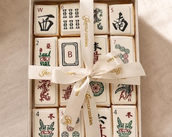 Mahjong game tile cookie gift box/ kosher