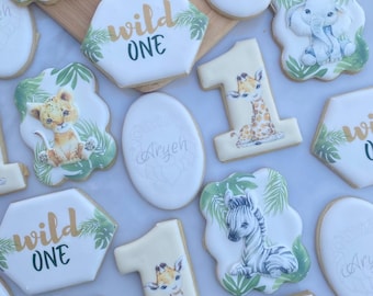 Wild One Themed Birthday Cookies