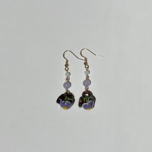Jarrito Earrings, Mexican Mug Earrings, Handmade Dangle Earrings, 18k Gold Drop Earrings