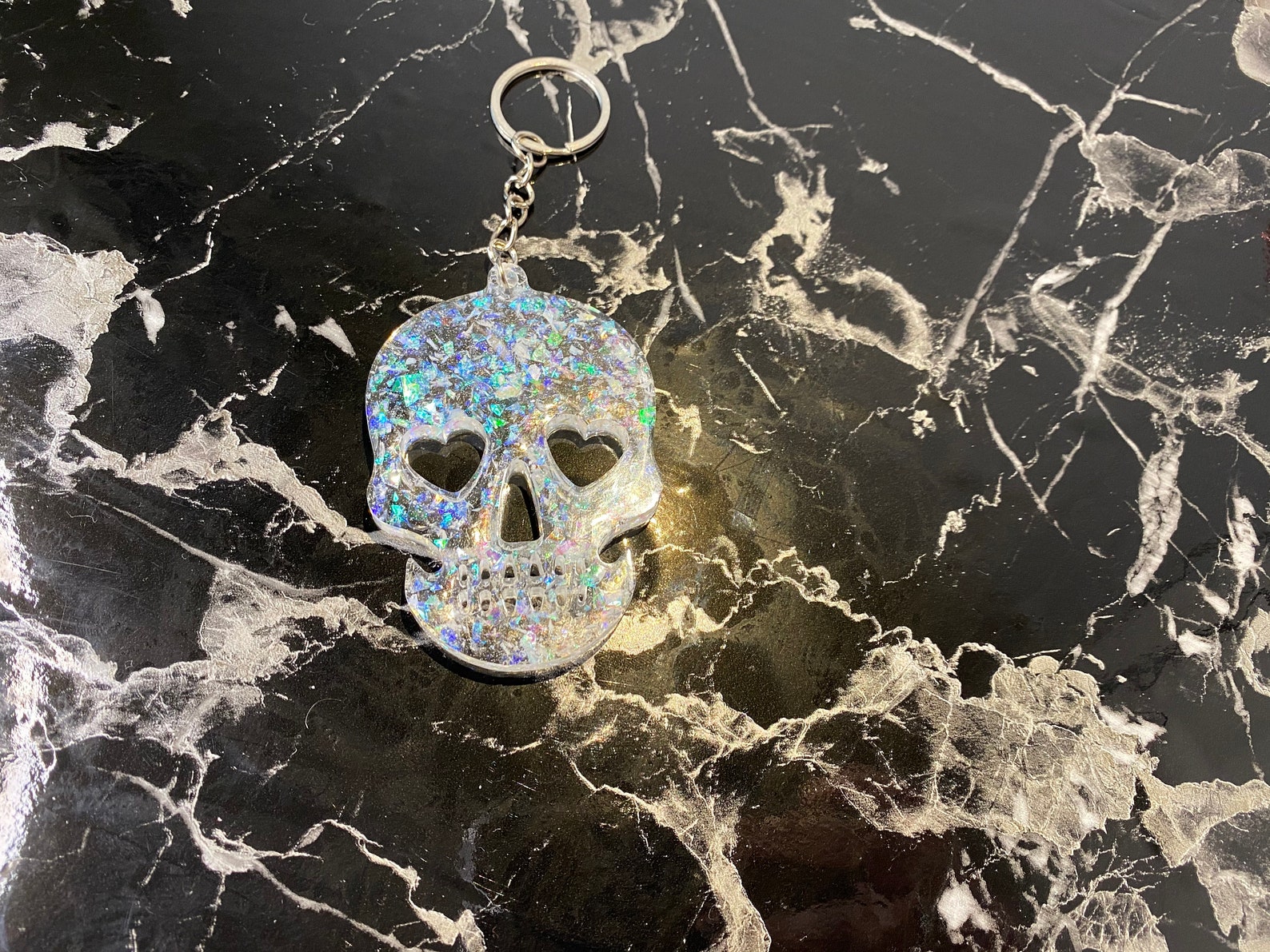 Skull Keychain Etsy