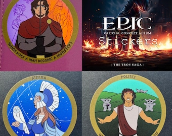 Epic The Musical-sticker, Troy Saga-stickers
