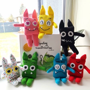 The colour monster ( set of 7 monsters)