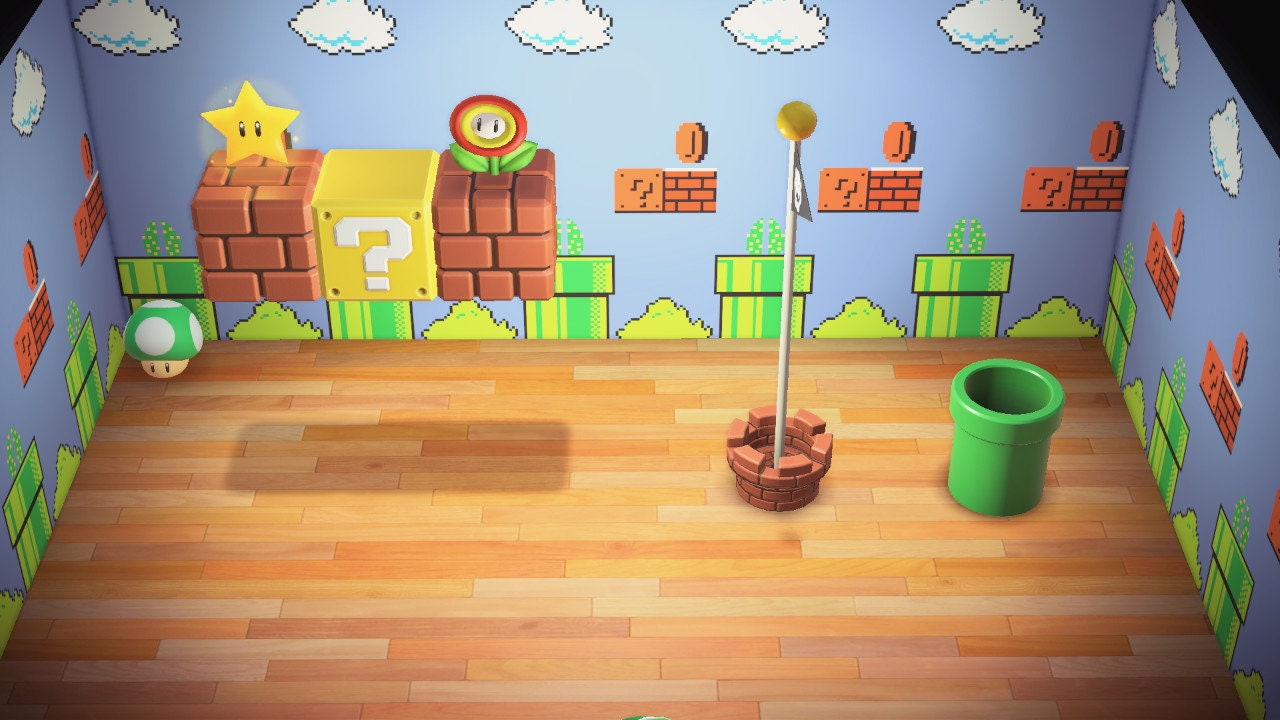 Animal Crossing Mario Themed Room Etsy