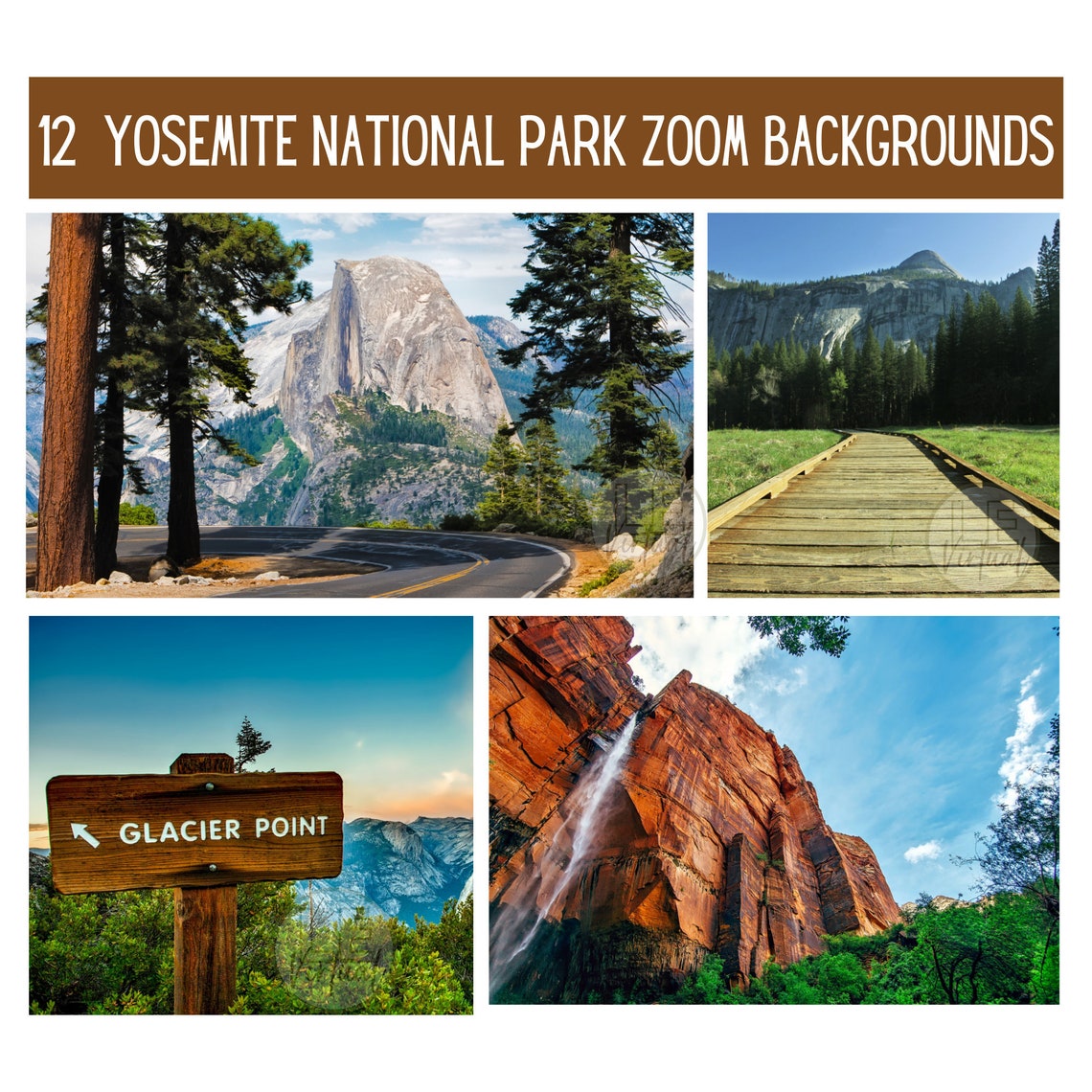 12 YOSEMITE NATIONAL PARK Zoom BackgroundsZoom Meeting Etsy