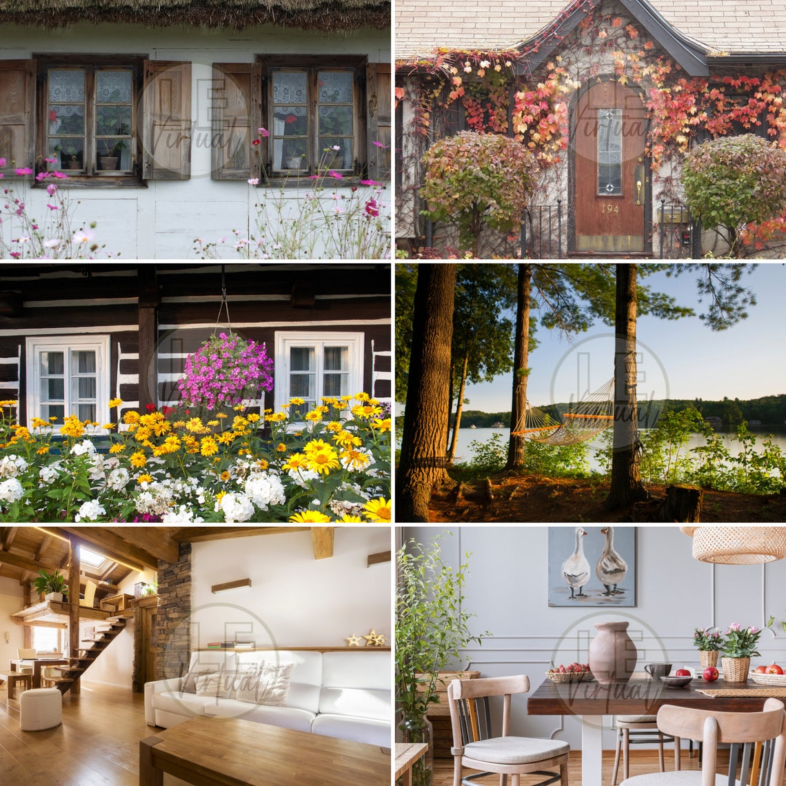 12 COUNTRY COTTAGE Zoom Backgroundszoom Meeting Virtual Etsy Australia