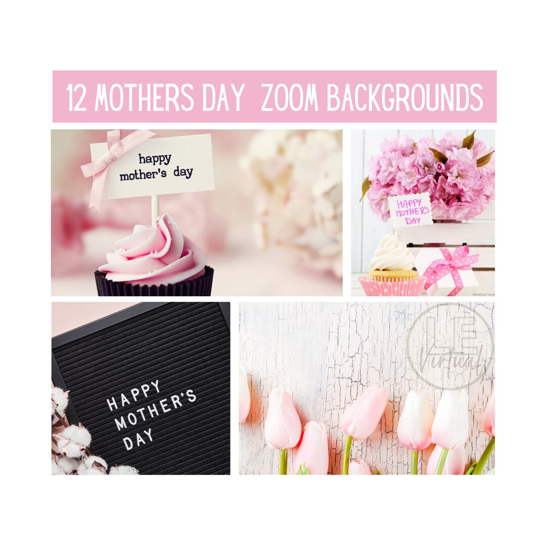 12 Mother's Day ZOOM BACKGROUNDS Zoom Meeting Virtual Etsy
