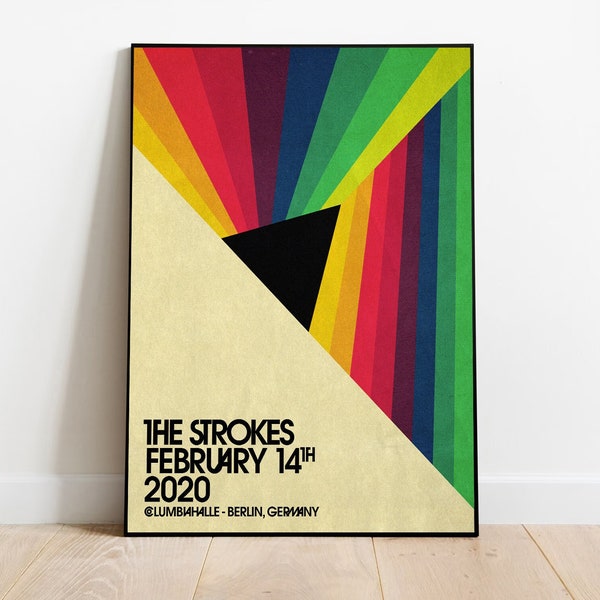 The Strokes Plakat, The Strokes Druck, The Strokes Konzert Plakat, Rock Plakat, Musik Wanddekor, Rock and Roll Kunst