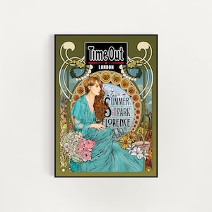Florence and the Machine Poster: Art Nouveau Indie Music Decor