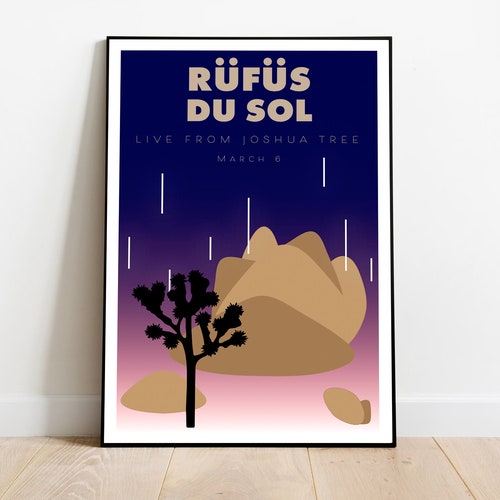 rufus du sol joshua tree poster