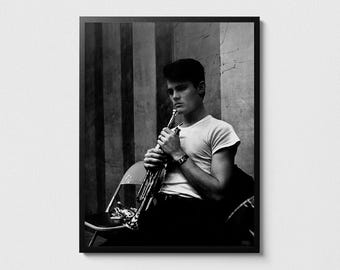 Chet Baker Vintage Photograph: Retro Jazz Poster Art - Etsy