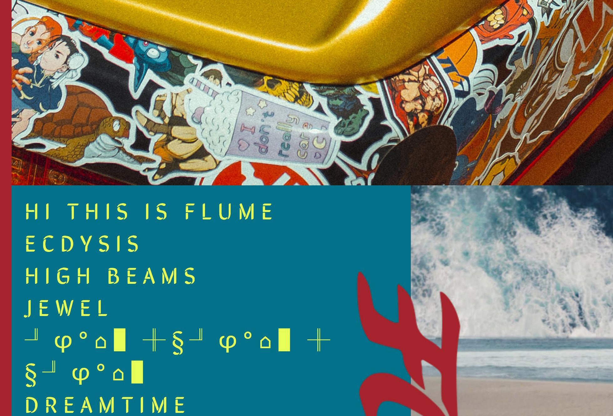 Flume "hi This is Flume" Tracklist Poster: EDM Music Art - Etsy