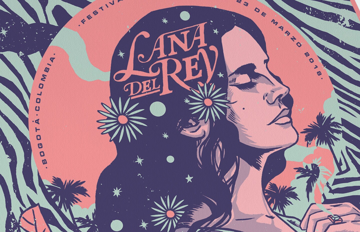 Lana Del Rey Poster Lana Del Rey Concert Print Indie Music Etsy