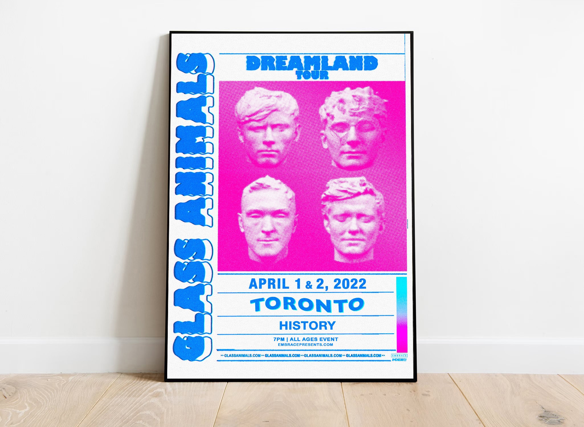 Glass Animals Tour Poster / Glass Animals Print / Psychedelic Etsy