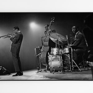 Manifesto del concerto di Art Blakey and the Jazz Messengers – Stampa artistica jazz in bianco e nero, Arte murale musicale