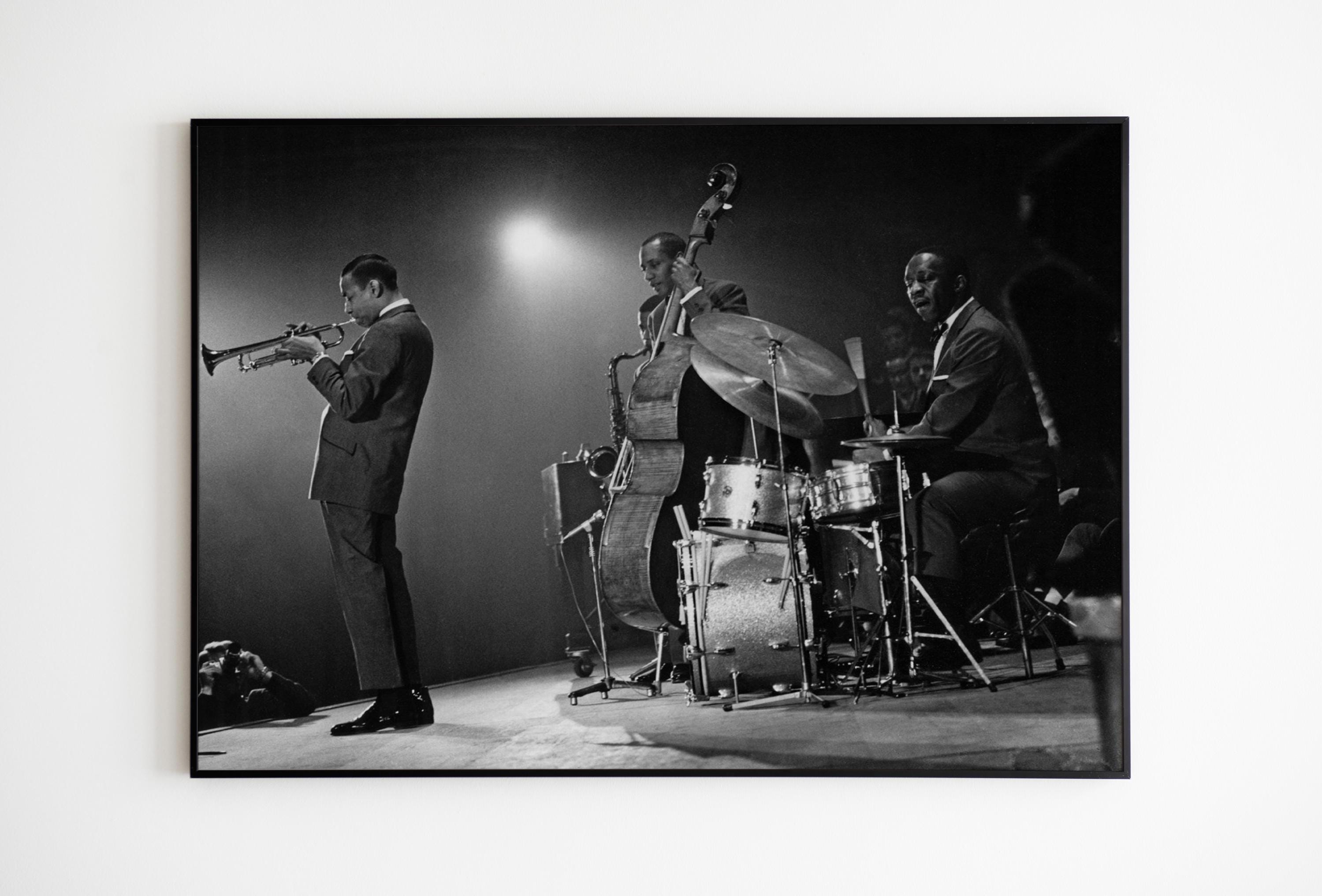 【額縁付き】The Jazz Messengers A2 ポスター Art Blakey Jazz Messengers Poster: Black & White Music Wall Art - Etsy