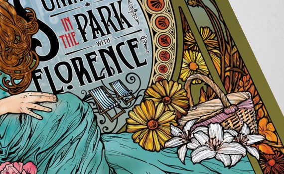 Florence and the Machine Poster: Art Nouveau Indie Music Decor - Etsy