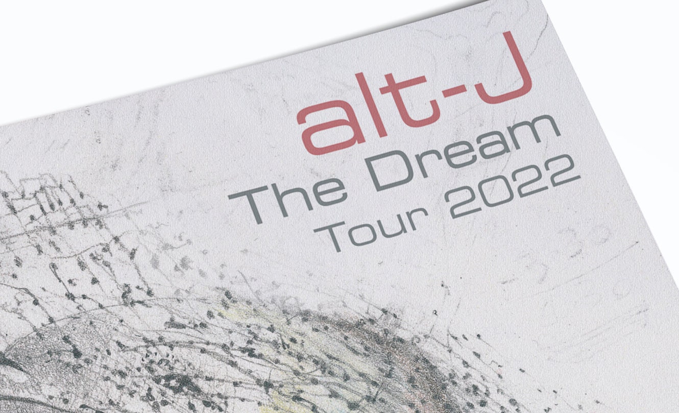 Altj Tour Poster, Altj Print, Rock Poster, Music Wall Decor